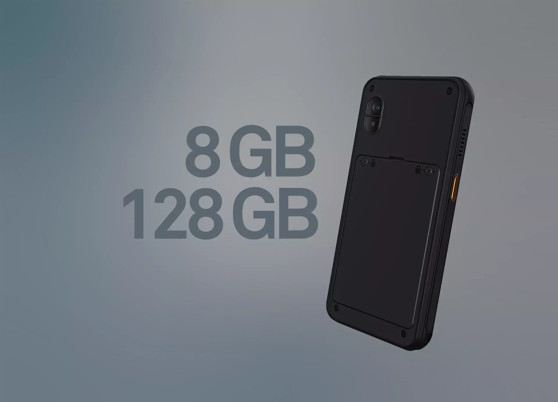BARTEC SP9 EX1 Smartphone back view with background BARTEC SP9 EX1 Smartphone back view with background